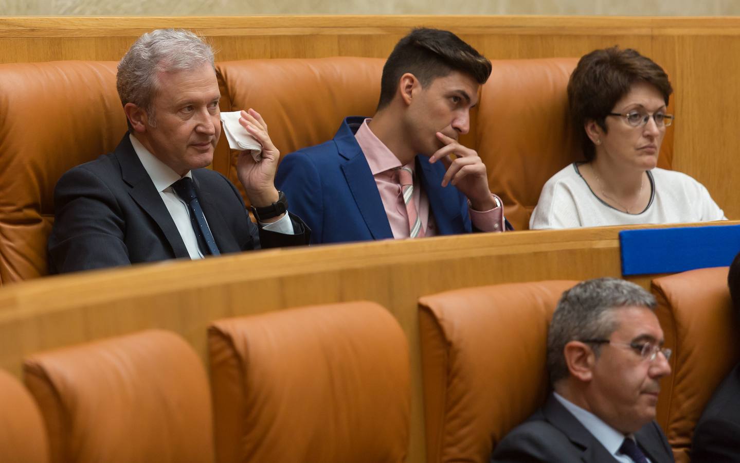 Del Río y Azofra toman posesión de diputados en el Parlamento riojano