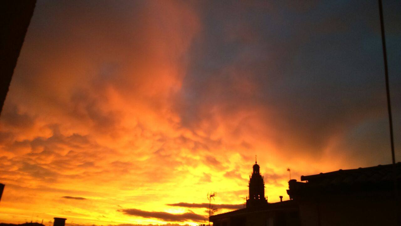 La parroquia de Santo Tomás de Haro, tras la tormenta