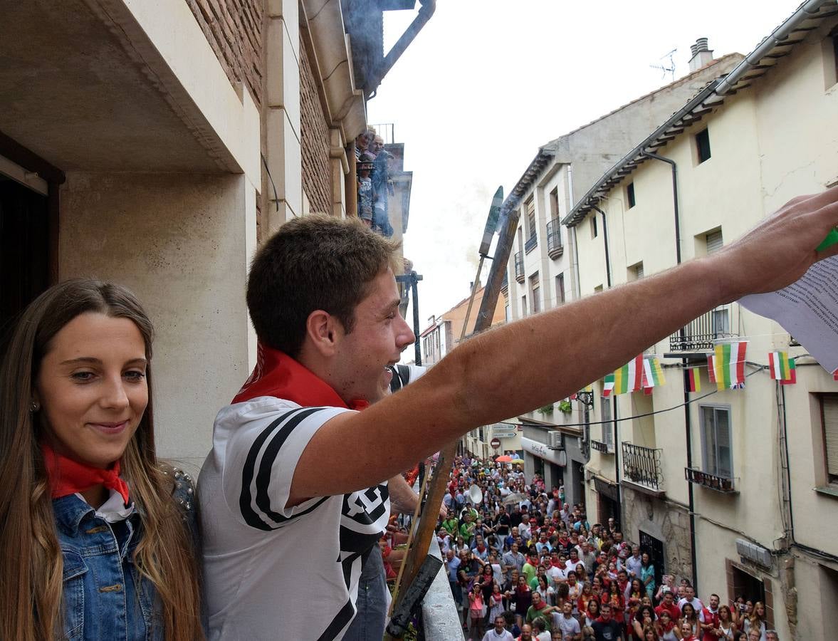 El cohete da inicio a las fiestas de Murillo