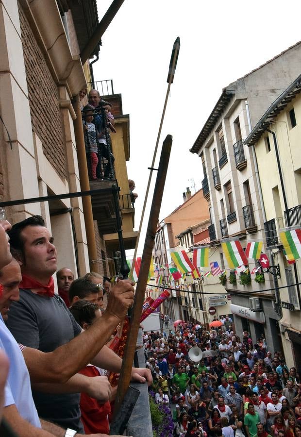 El cohete da inicio a las fiestas de Murillo