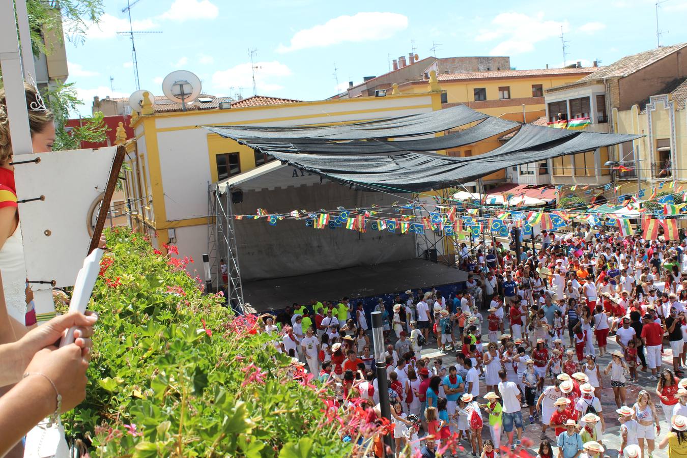 Chupinazo festivo en Rincón de Soto