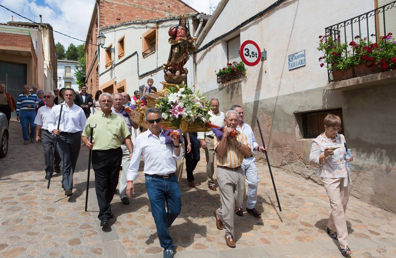 Procesión y degustaciones en Navarrete