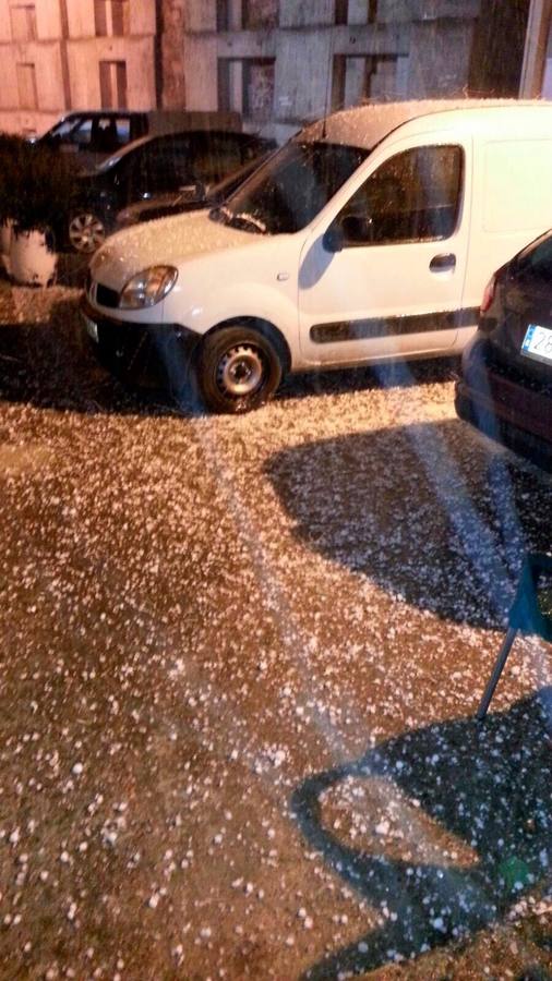 Granizada en Albelda, Nalda, Islallana, Nieva y Torrecilla