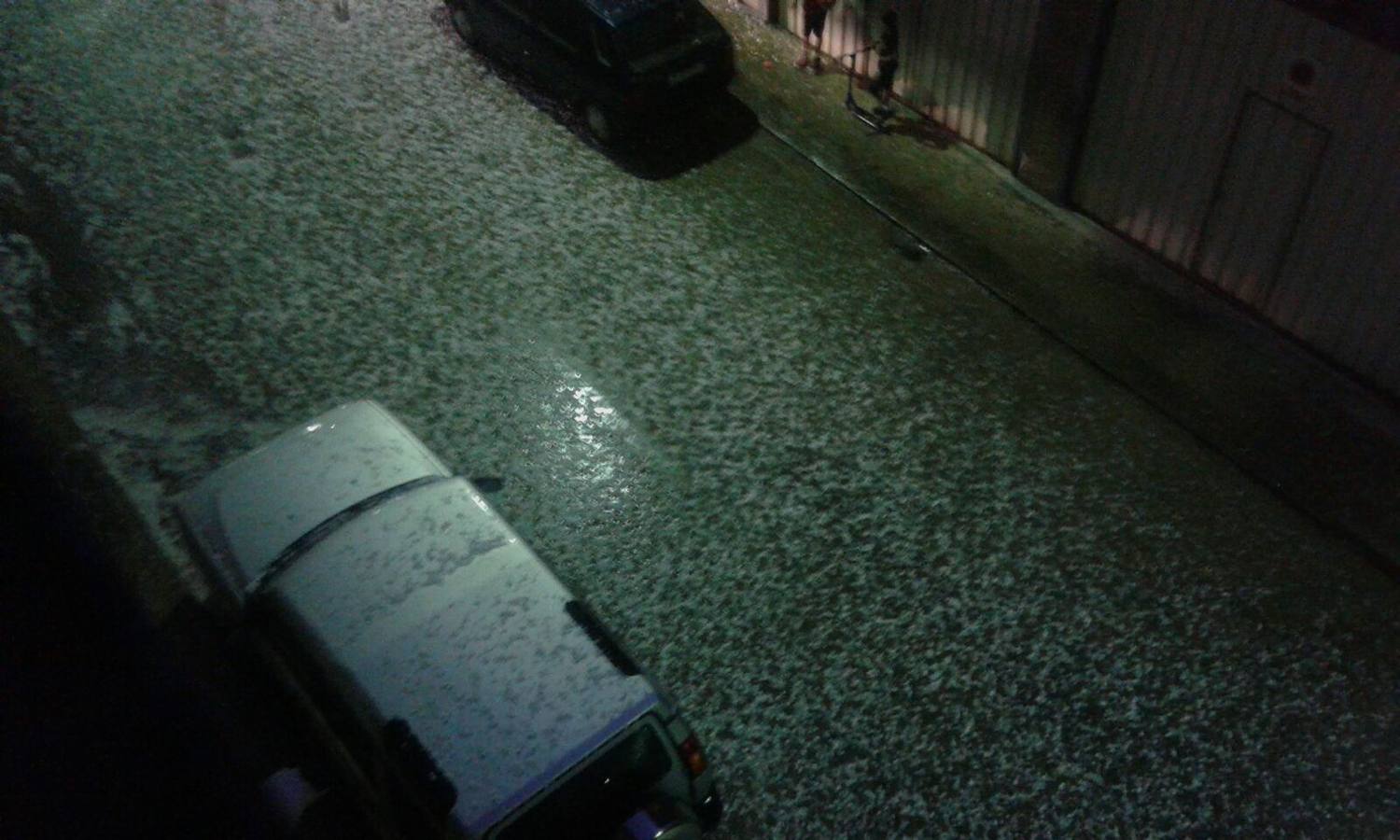 Granizada en Albelda, Nalda, Islallana, Nieva y Torrecilla