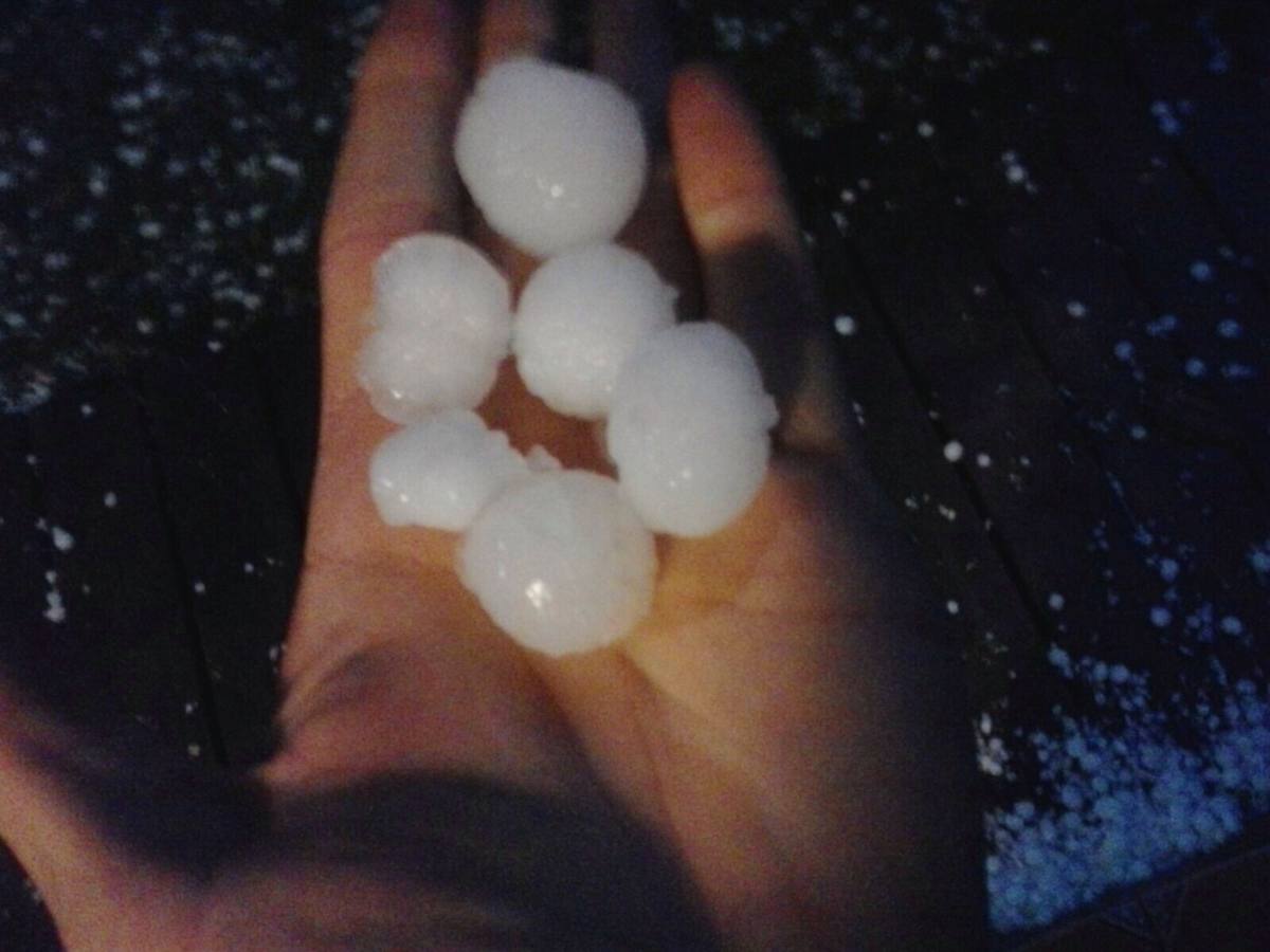 Granizada en Albelda, Nalda, Islallana, Nieva y Torrecilla
