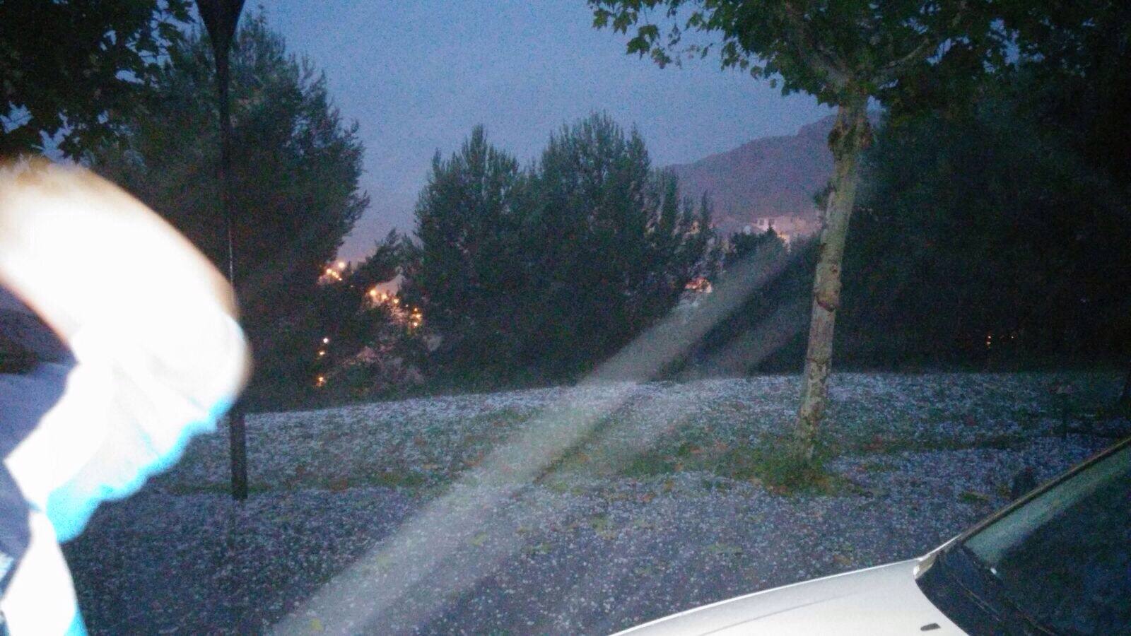 Granizada en Albelda, Nalda, Islallana, Nieva y Torrecilla