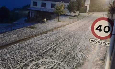 Granizada en Albelda, Nalda, Islallana, Nieva y Torrecilla