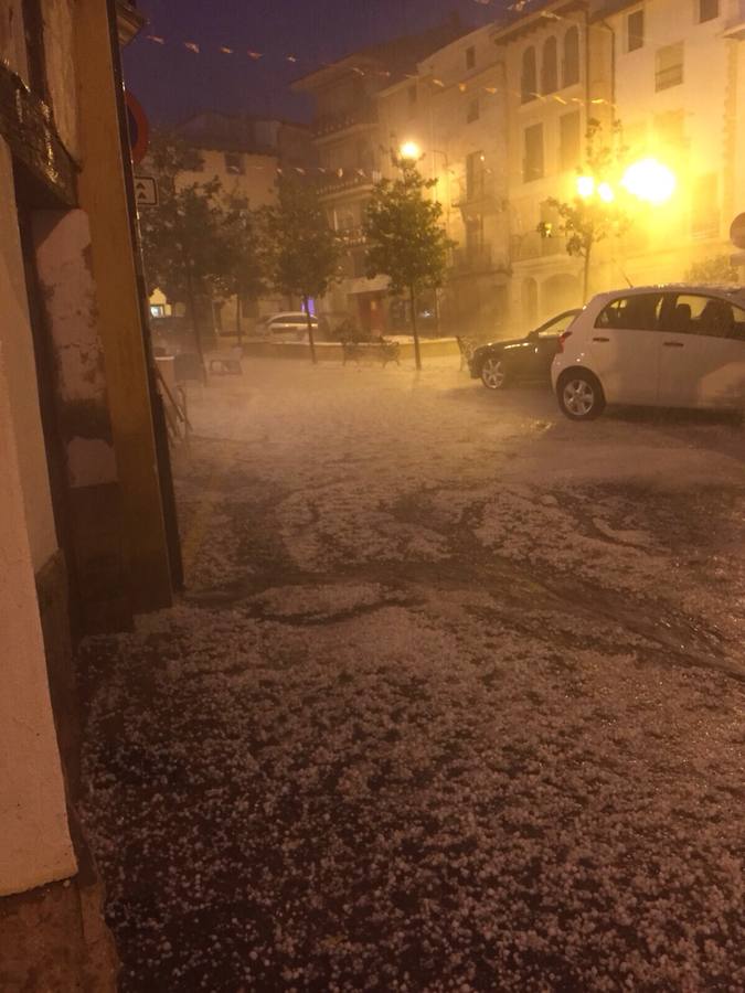 Granizada en Albelda, Nalda, Islallana, Nieva y Torrecilla