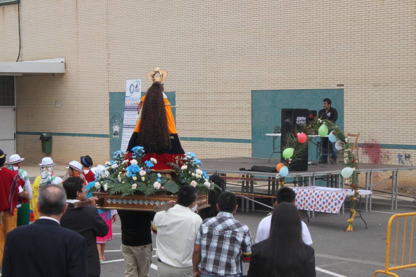 La comunidad ecuatoriana celebra la Virgen del Cisne en Alfaro