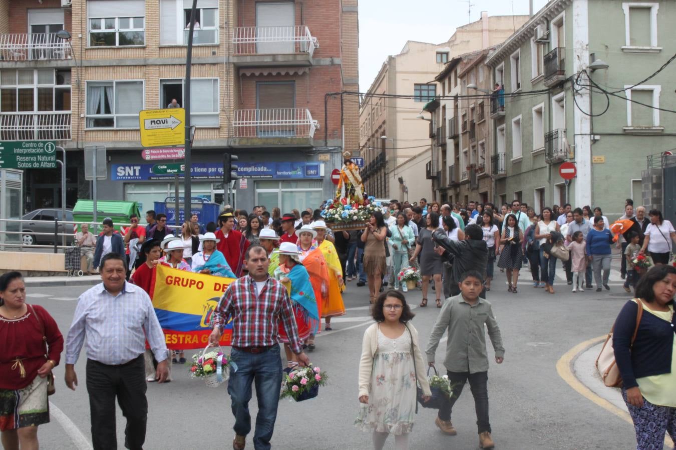 La comunidad ecuatoriana celebra la Virgen del Cisne en Alfaro