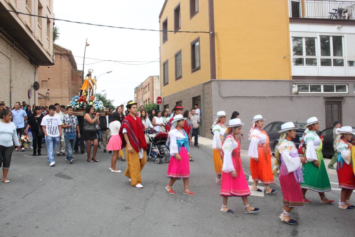 La comunidad ecuatoriana celebra la Virgen del Cisne en Alfaro