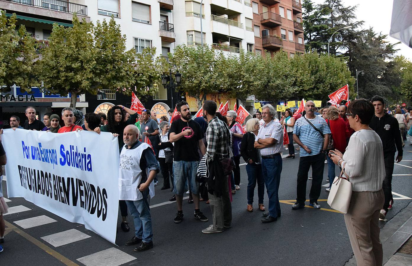 Logroño con los refugiados