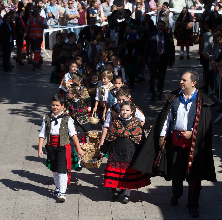 Ceniceros preside su primer pisado de la uva (I)