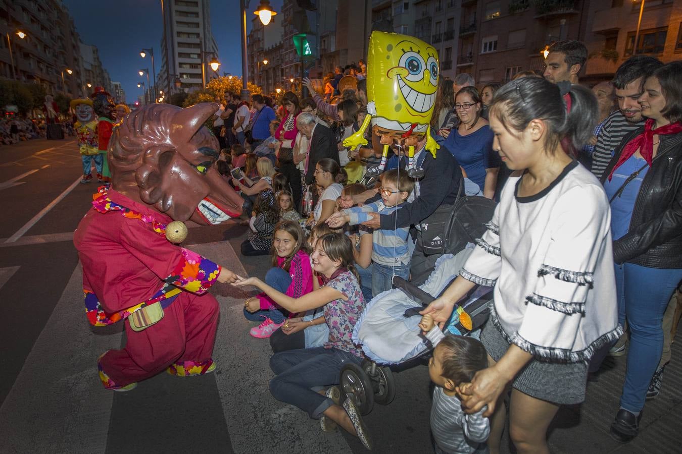 San Mateo: desfile de carrozas