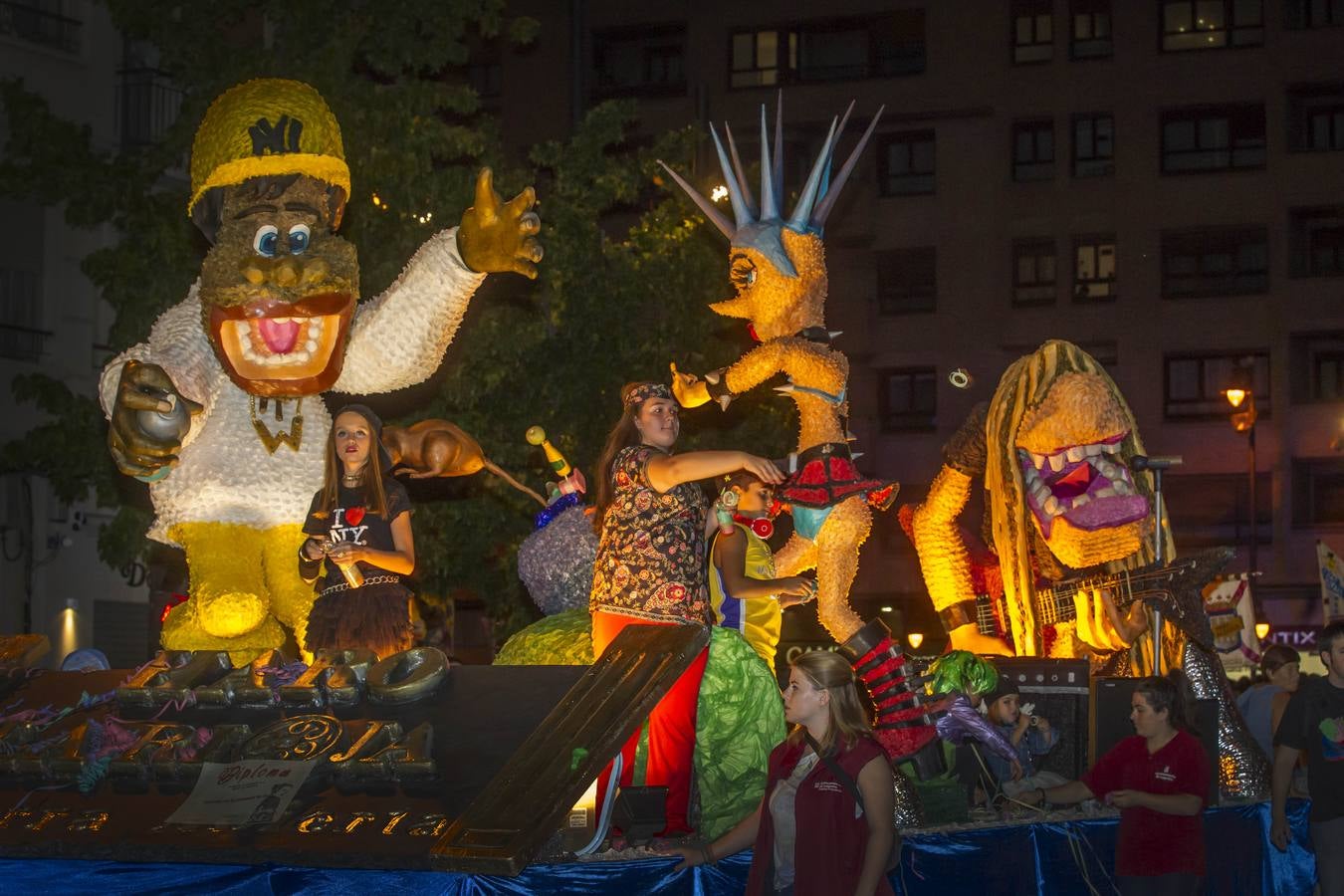 San Mateo: desfile de carrozas