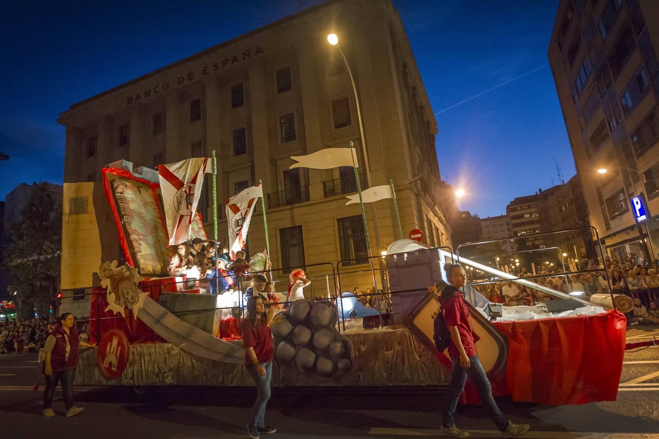 San Mateo: desfile de carrozas