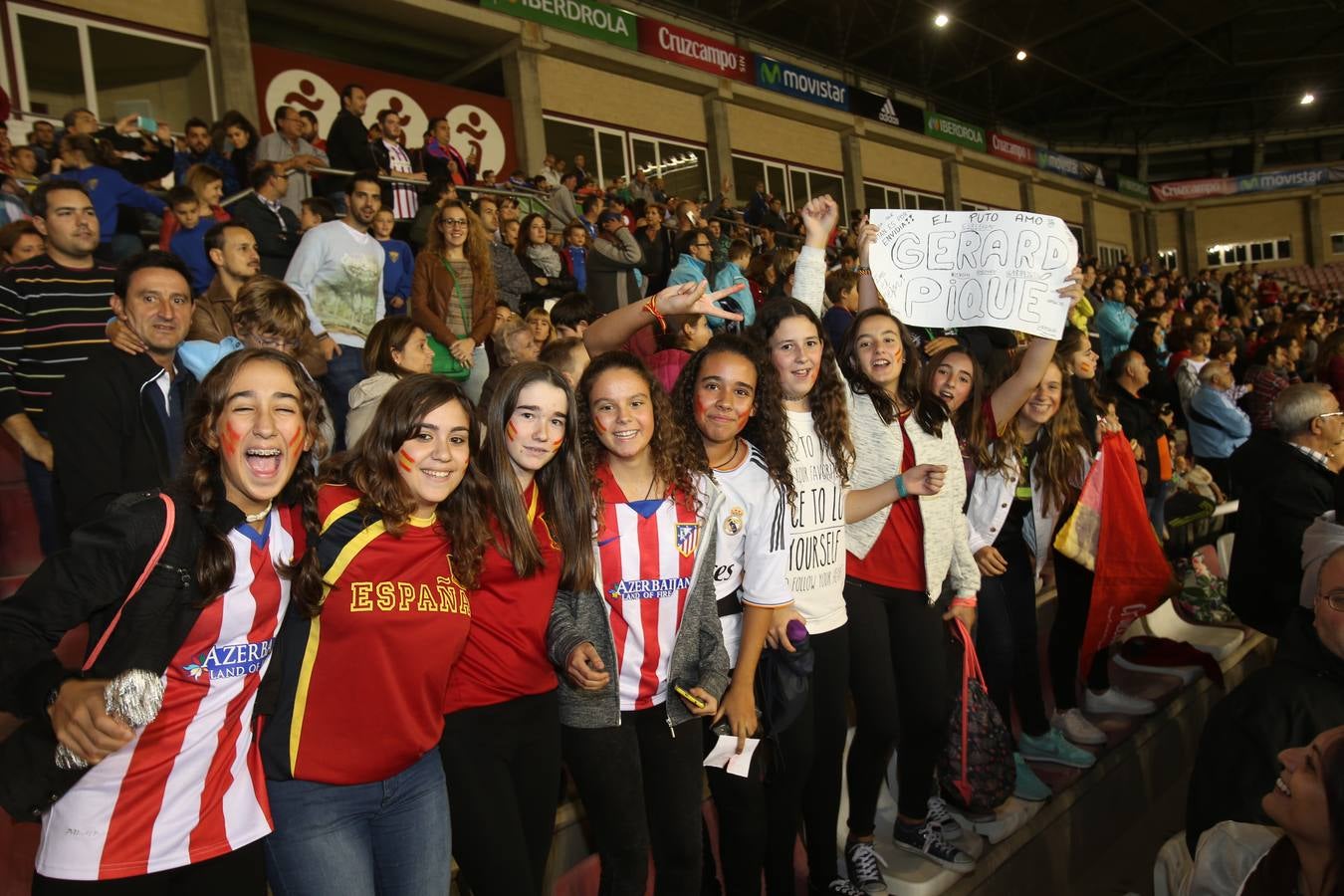 Logroño arropa a la selección en su entrenamiento en Las Gaunas