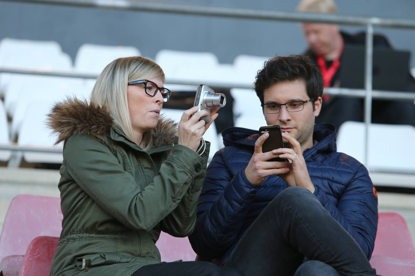 Logroño arropa a la selección en su entrenamiento en Las Gaunas