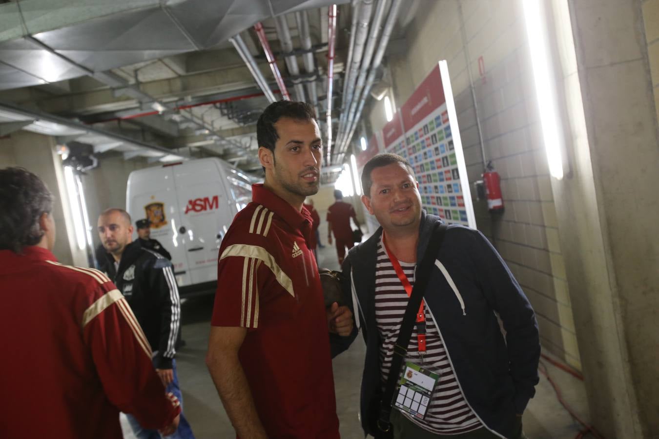 Logroño arropa a la selección en su entrenamiento en Las Gaunas