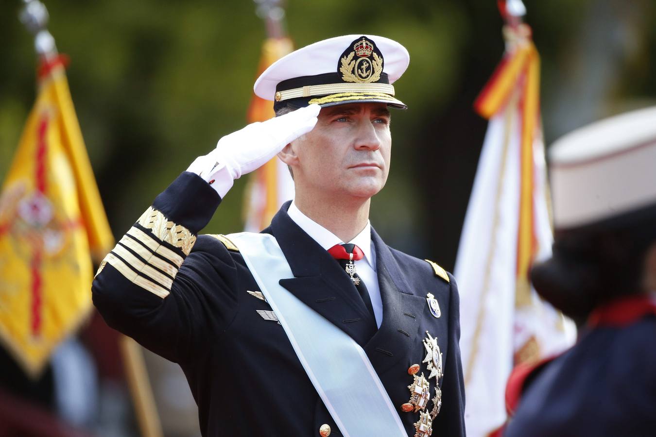 El rey Felipe preside hoy en la madrileña plaza de Cánovas del Castillo.