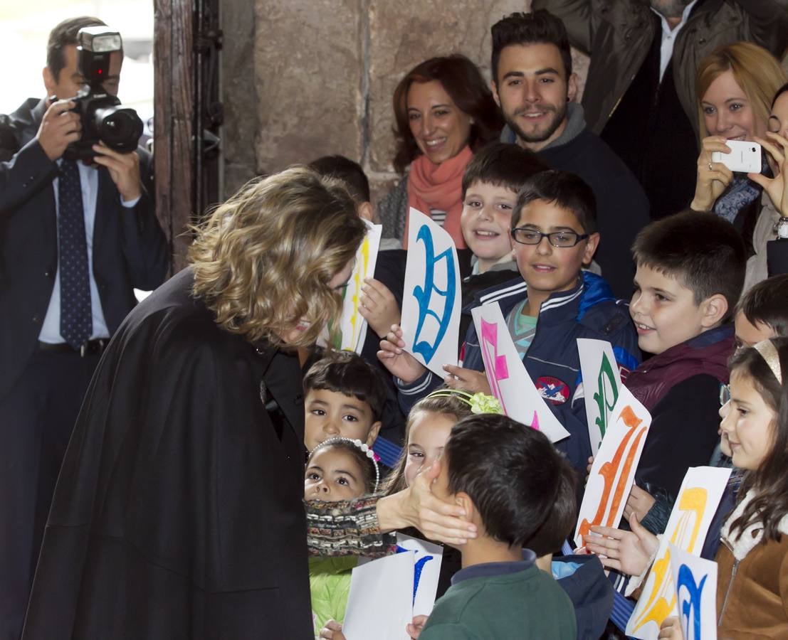 San Millán recibe a la Reina Letizia