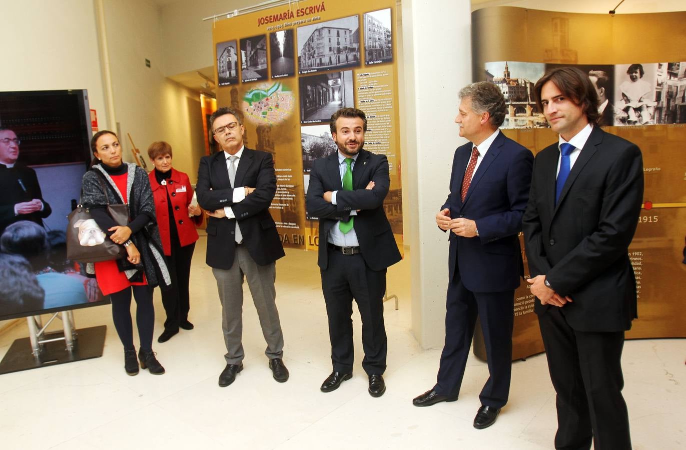 Inauguración en Logroño de la exposición sobre Escrivá de Balaguer, fundador del OPUS DEI