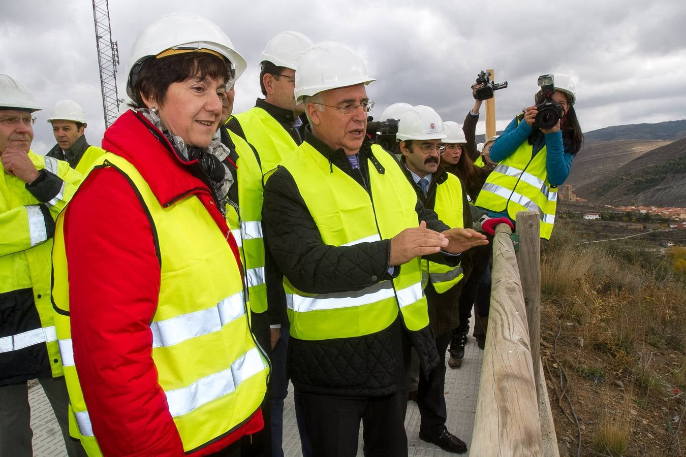 Las obras de la presa de Enciso