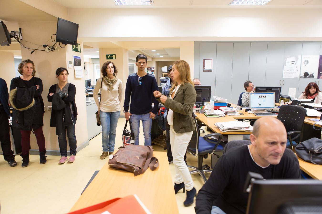 Visita de la Fundación Caritas-Chavicar a Diario LA RIOJA