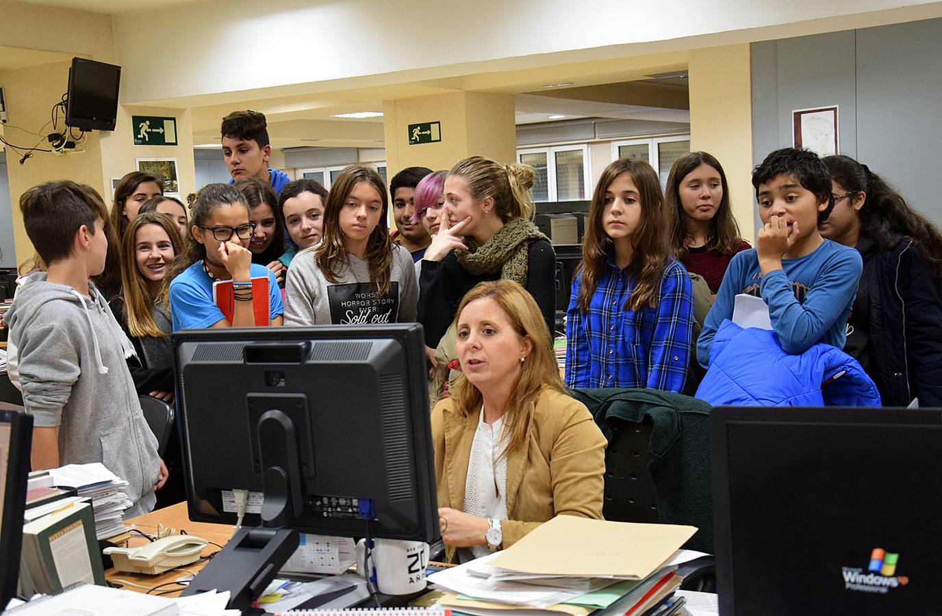 Alumnos del Sagasta visitan Diario LA RIOJA