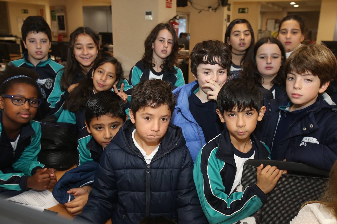 Hoy nos visitan los alumnos de 5º A de las Adoratrices