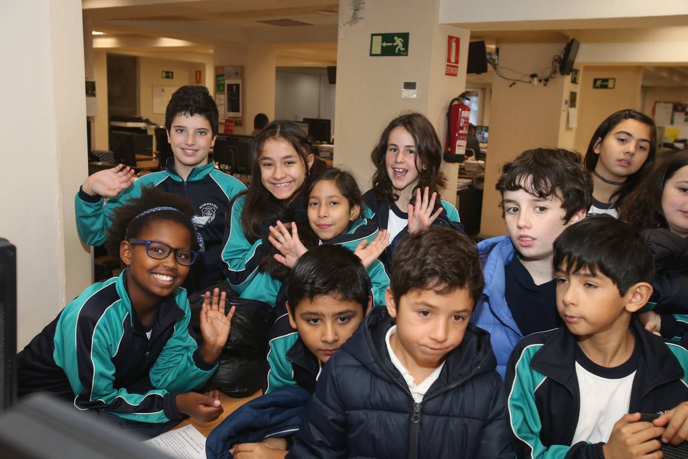 Hoy nos visitan los alumnos de 5º A de las Adoratrices