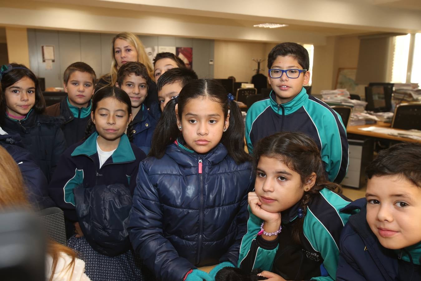 Hoy nos visitan los alumnos de 5º A de las Adoratrices