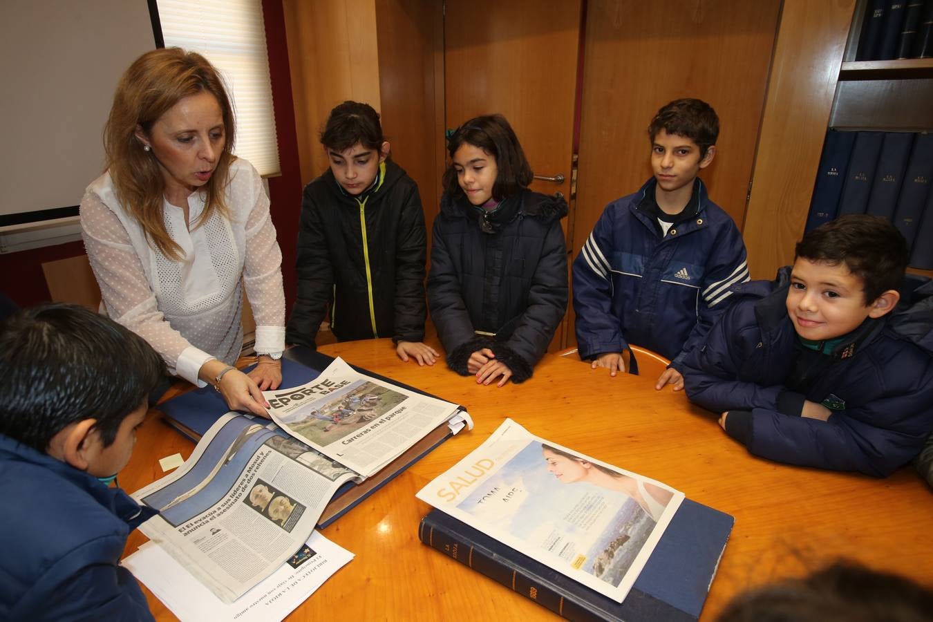 Hoy nos visitan los alumnos de 5º A de las Adoratrices