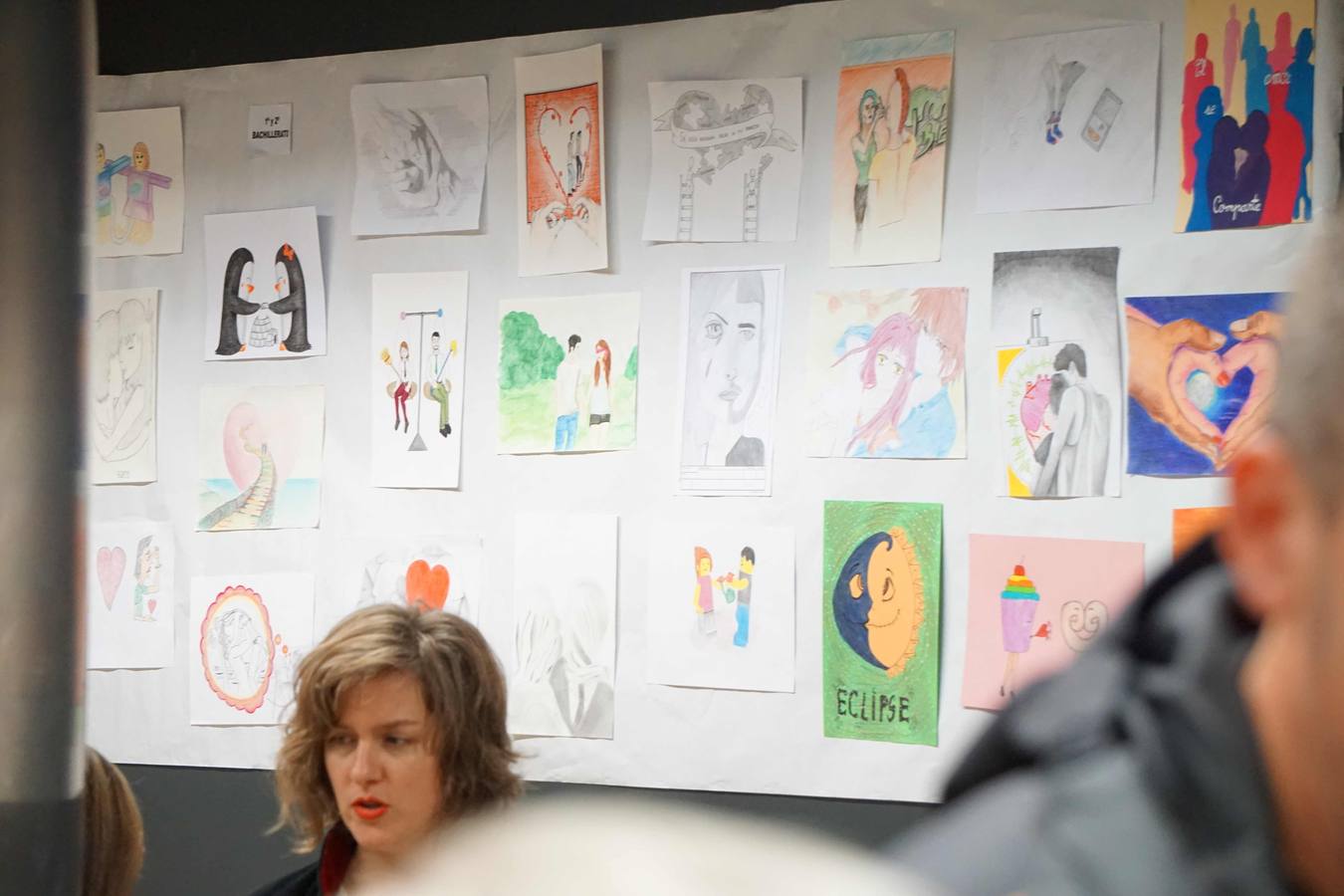 Dibujos por el respeto en el Colegio de Psicólogos (I)