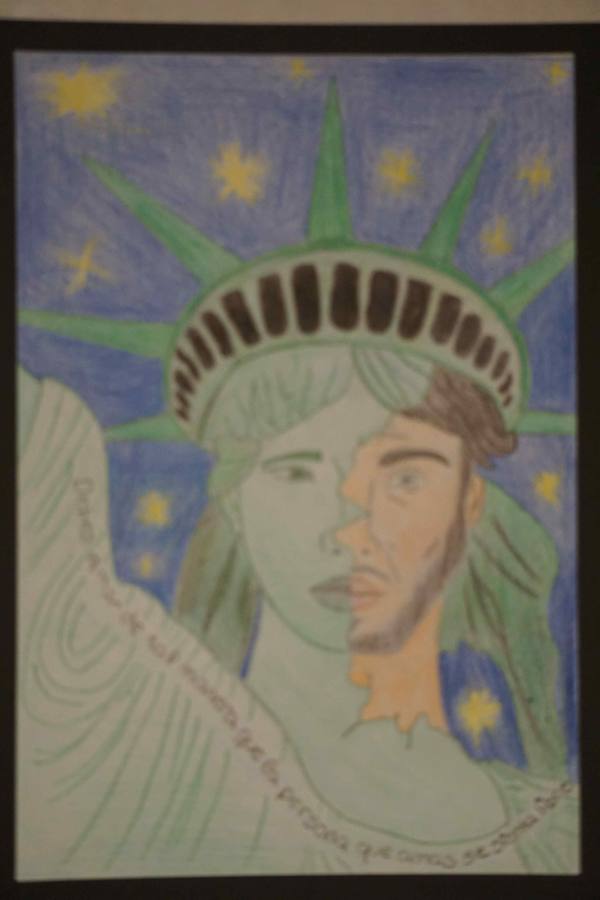 Dibujos por el respeto en el Colegio de Psicólogos (I)