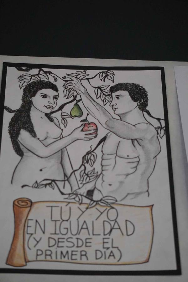 Dibujos por el respeto en el Colegio de Psicólogos (I)