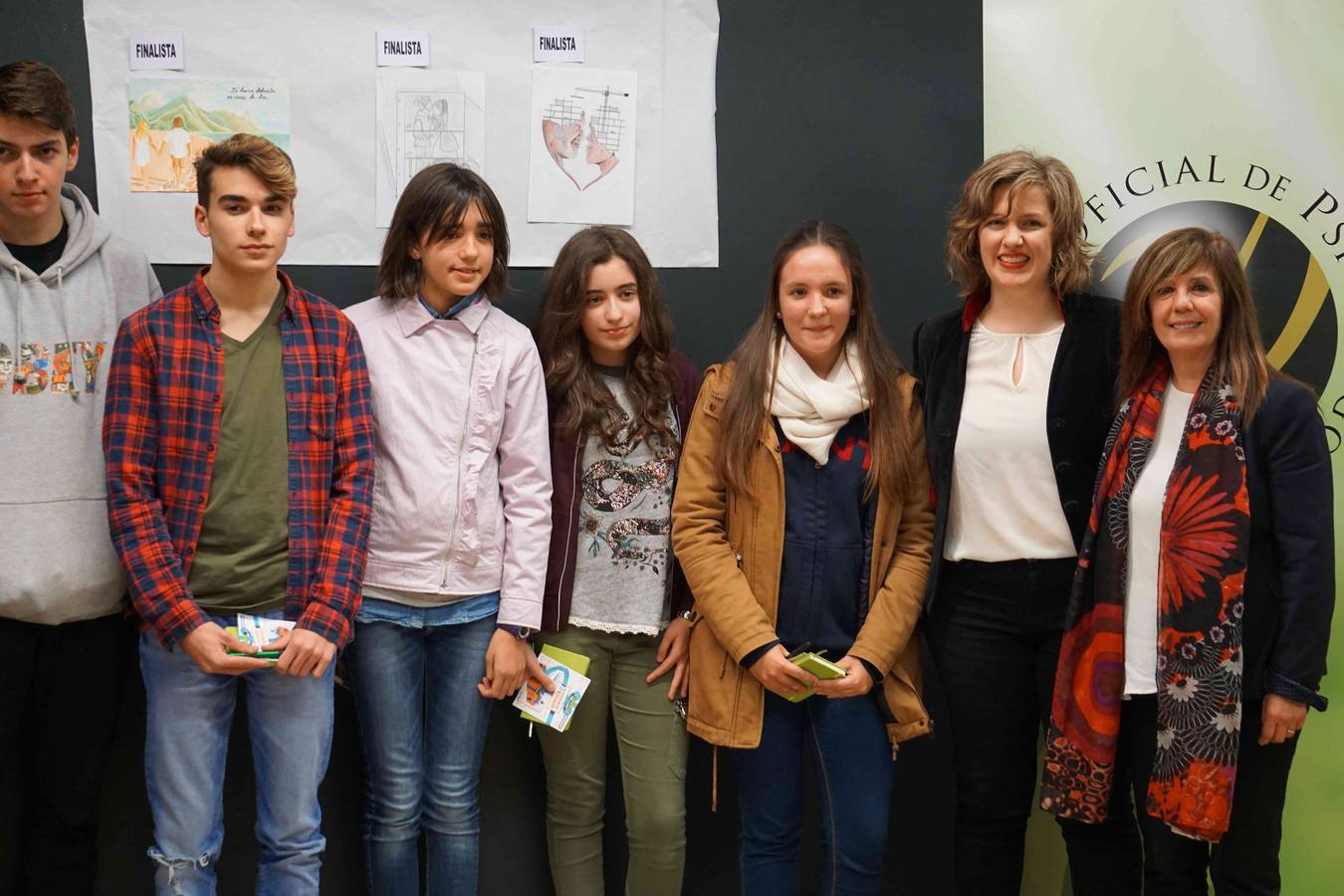 Dibujos por el respeto en el Colegio de Psicólogos (II)