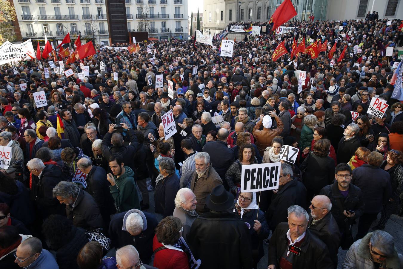 Manifestación contra el terrorismo y la guerra