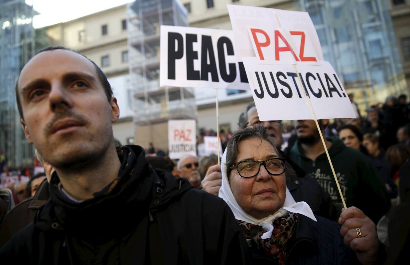 Manifestación contra el terrorismo y la guerra