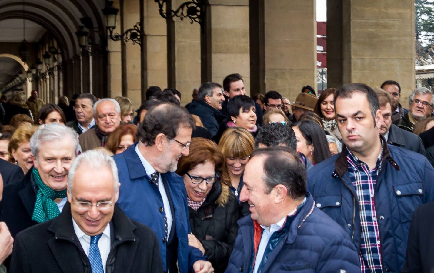 Paseo de Rajoy por Logroño