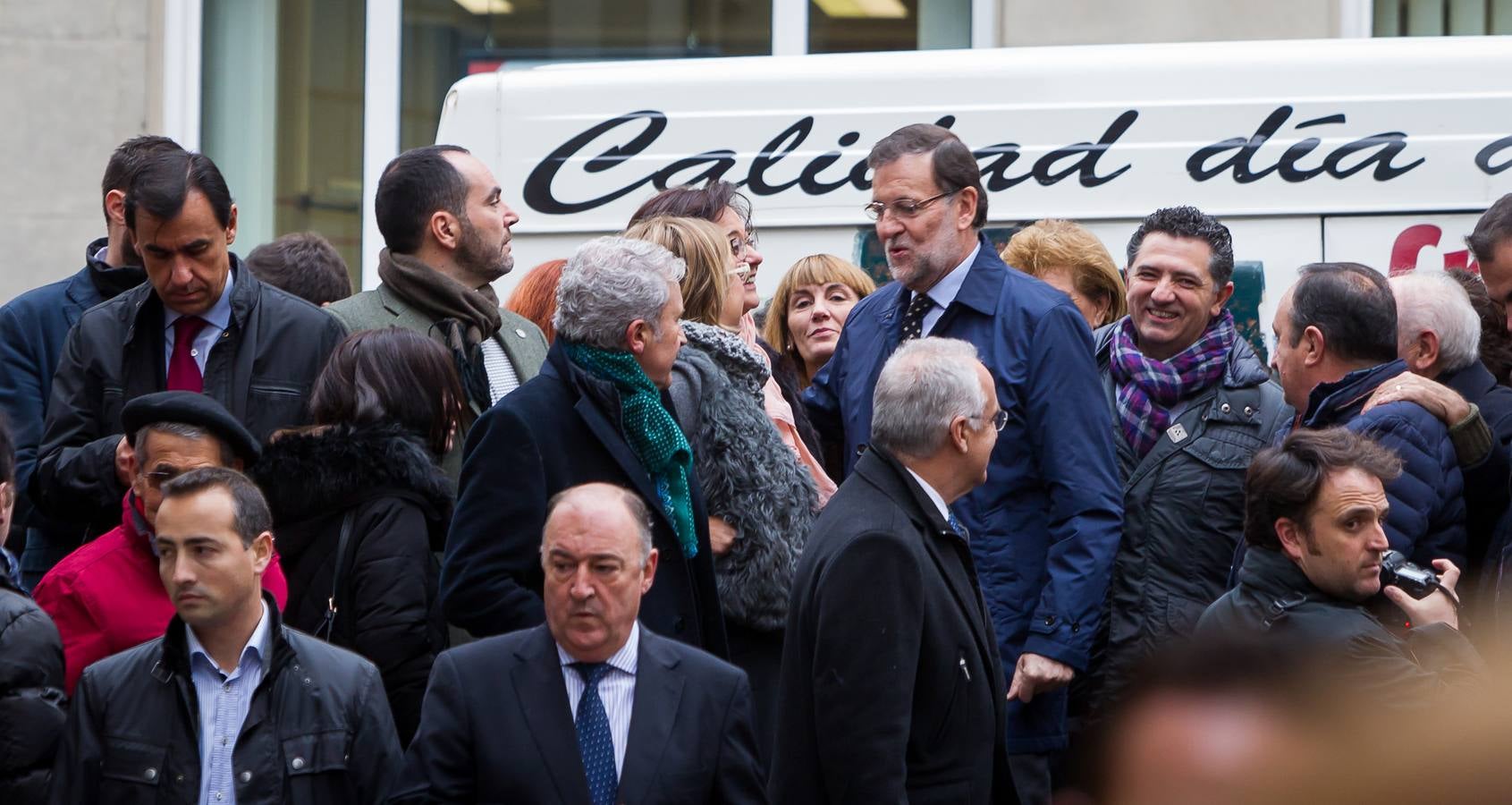 Paseo de Rajoy por Logroño