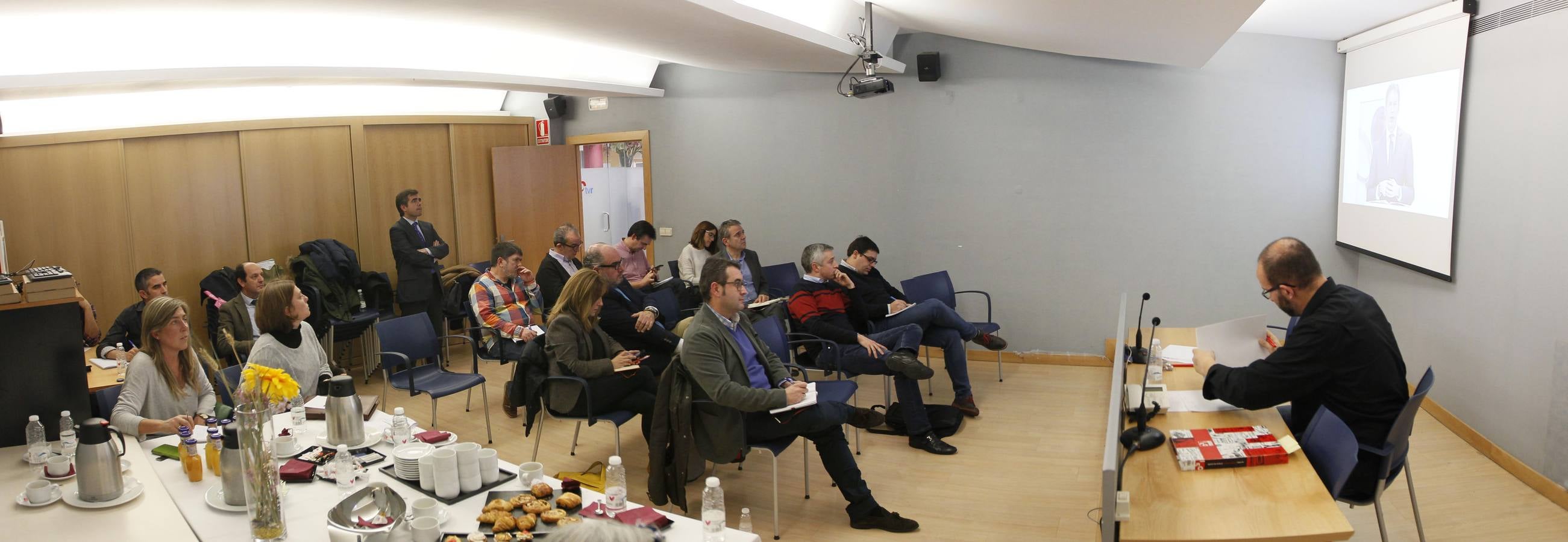 El debate electoral en TVR con Del Río, Luena, Baena y Carreño