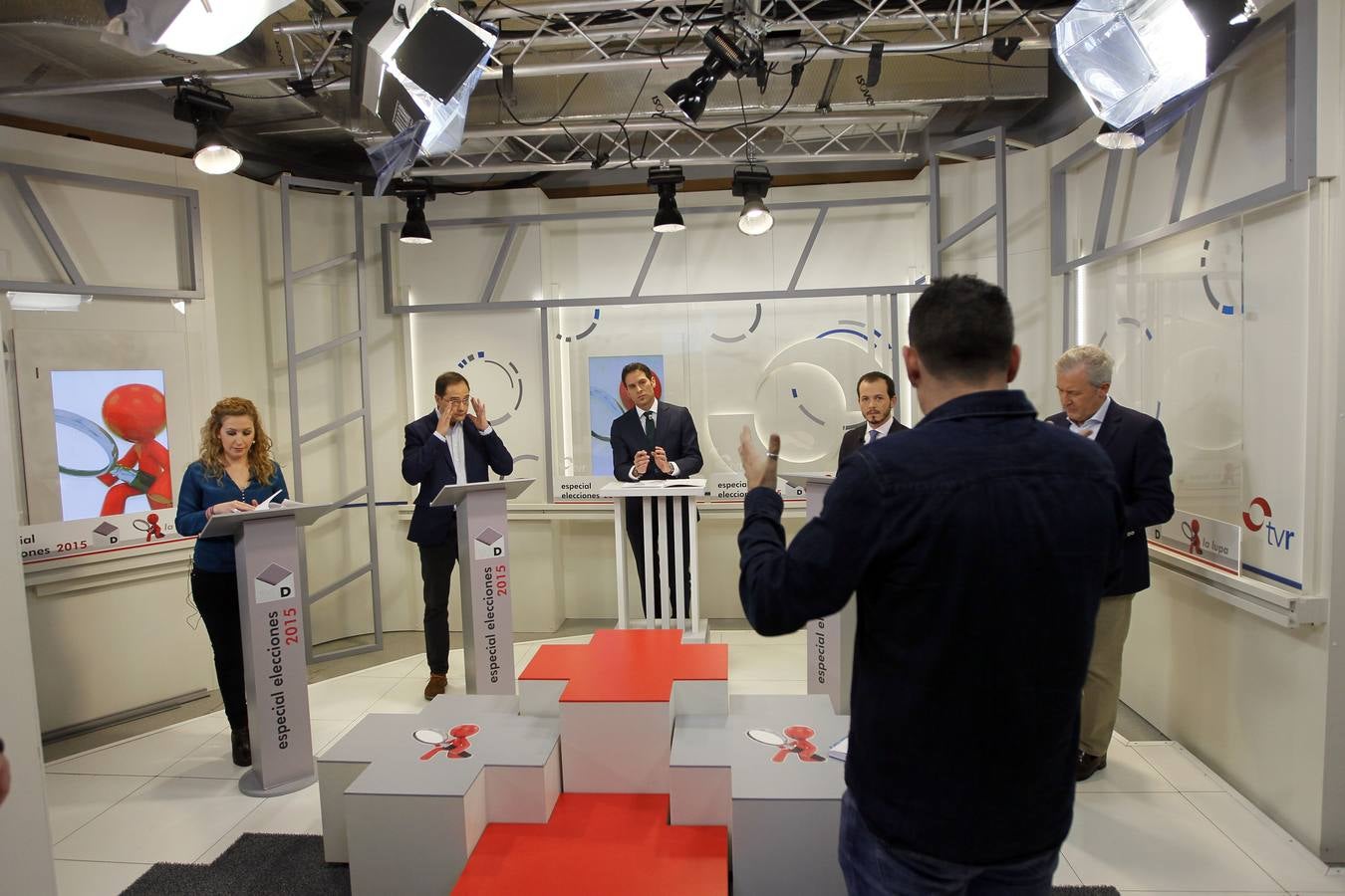 El debate electoral en TVR con Del Río, Luena, Baena y Carreño