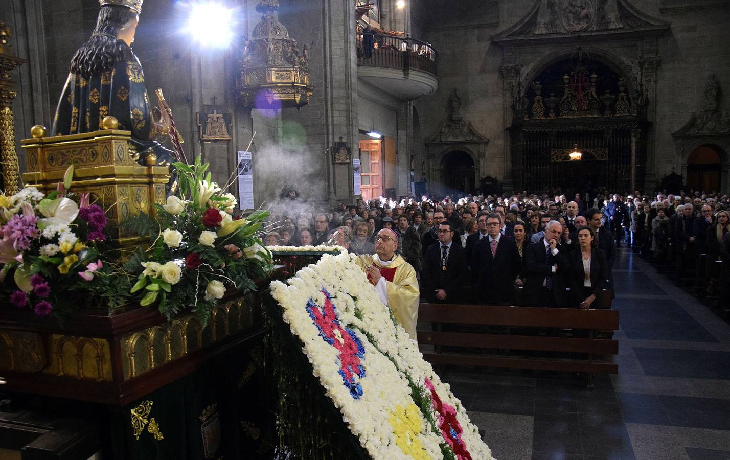 Procesión y misa en Logroño para celebrar el día de la Virgen de la Esperanza