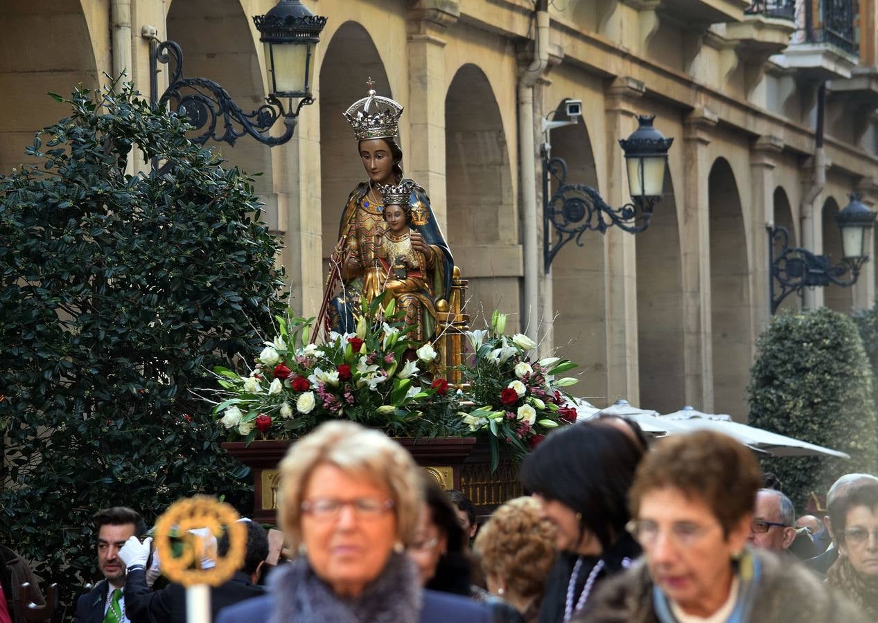 Procesión y misa en Logroño para celebrar el día de la Virgen de la Esperanza