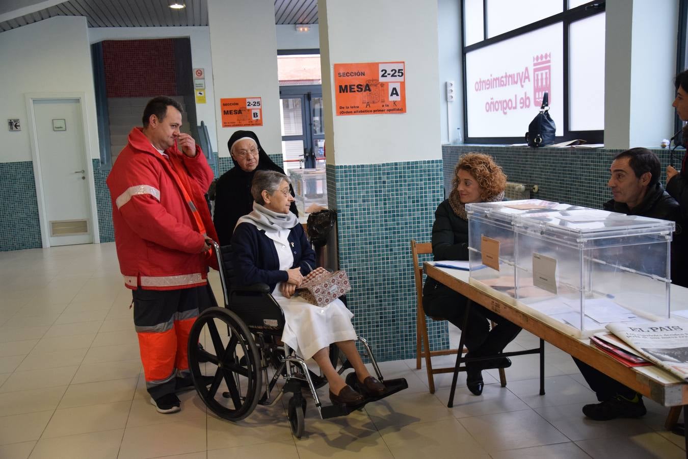 Mañana electoral en Las Gaunas