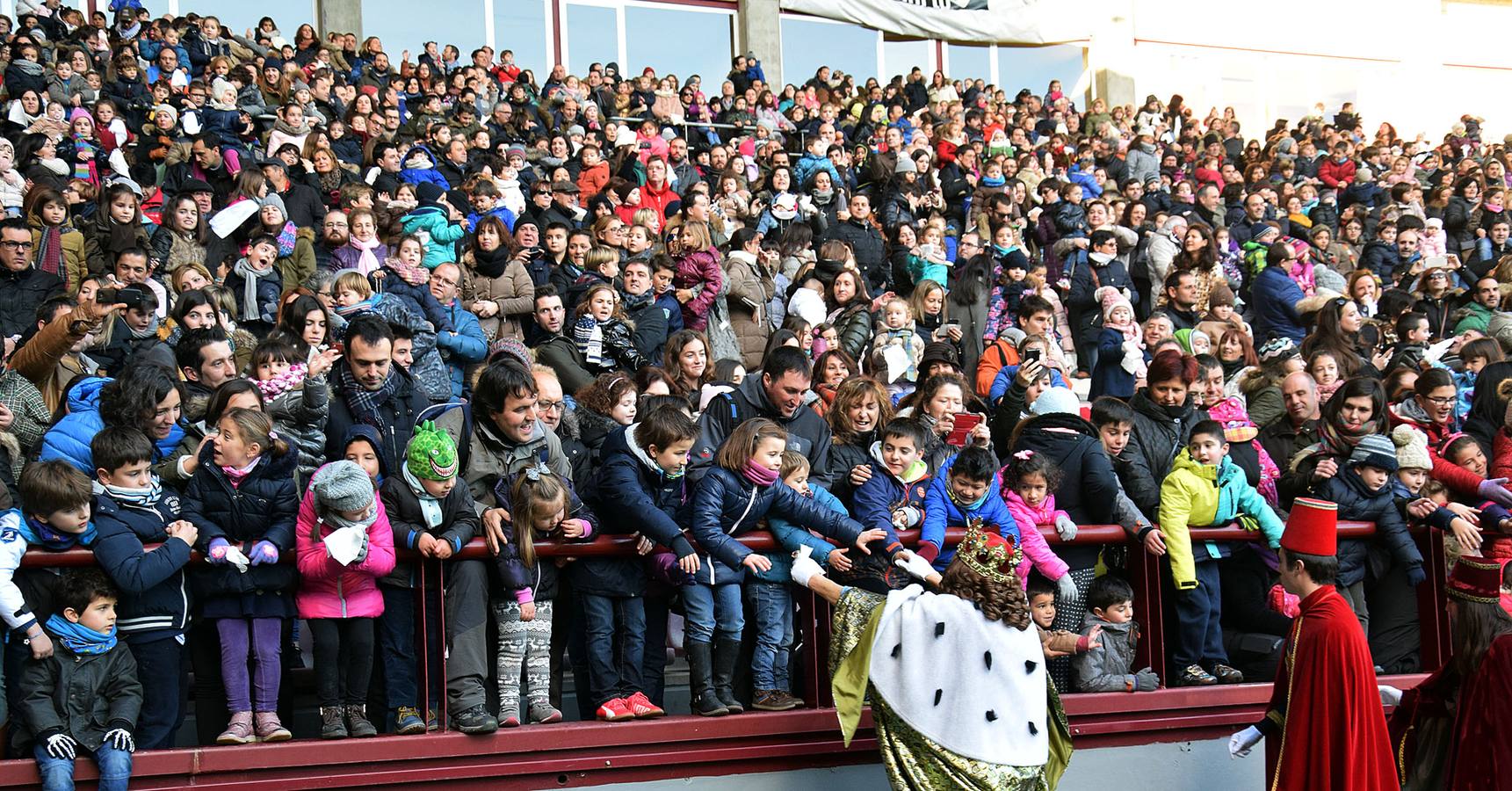 Los Reyes Magos llegan a Las Gaunas