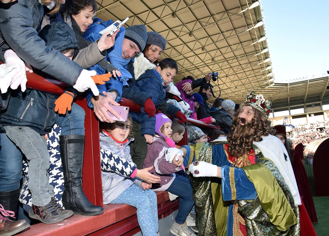 Los Reyes Magos llegan a Las Gaunas