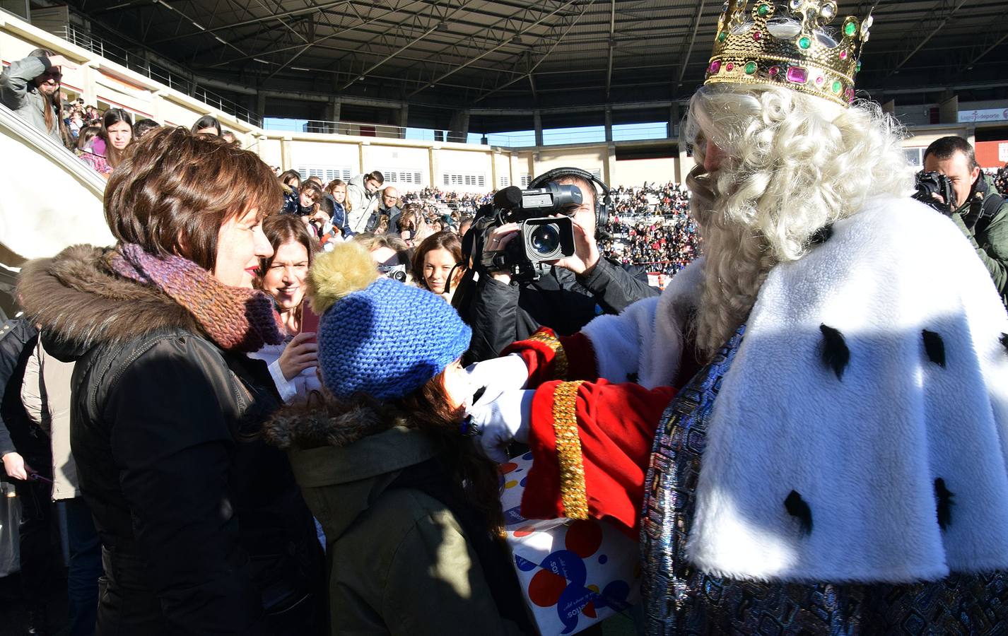 Los Reyes Magos llegan a Las Gaunas