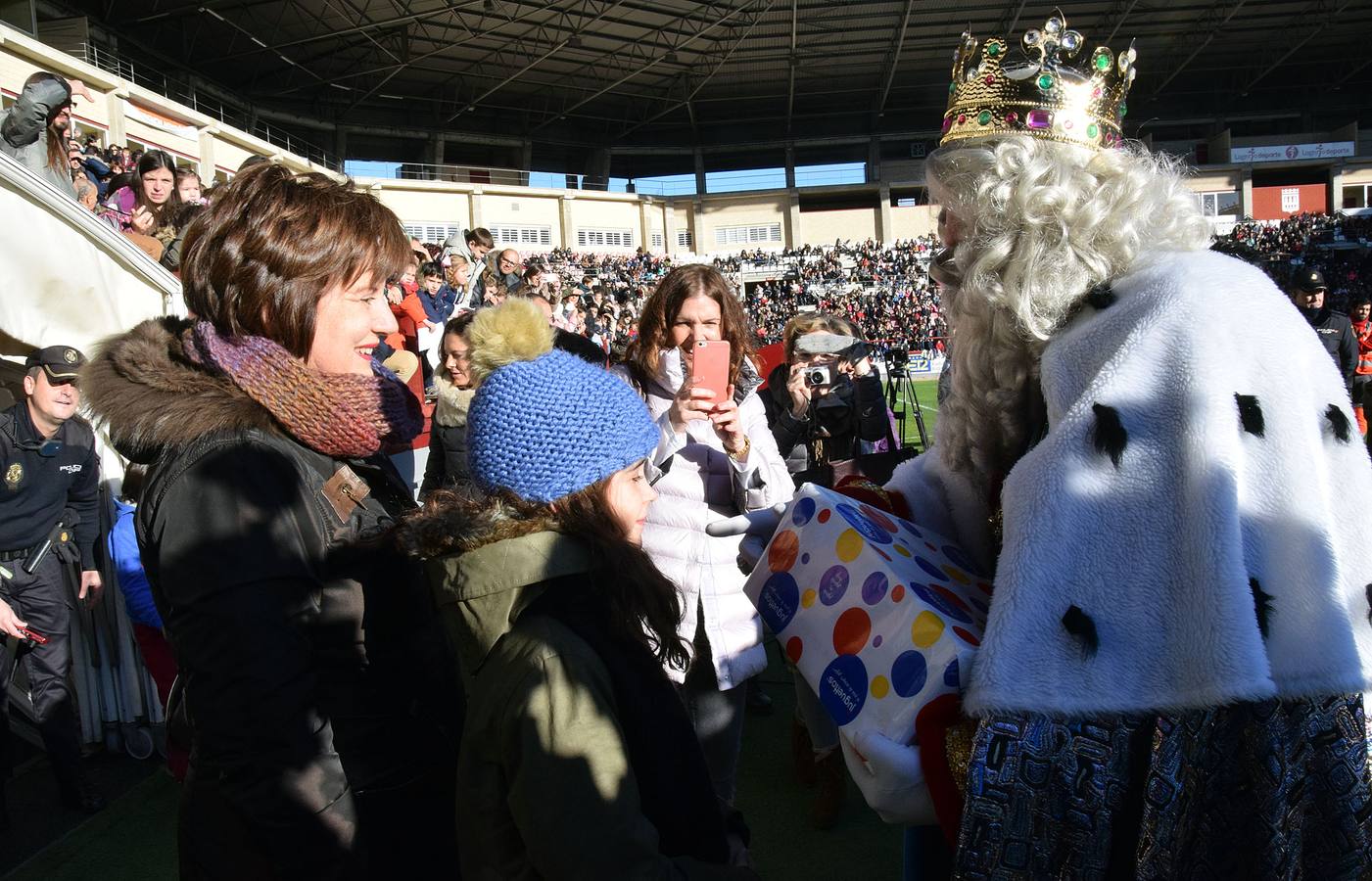 Los Reyes Magos llegan a Las Gaunas